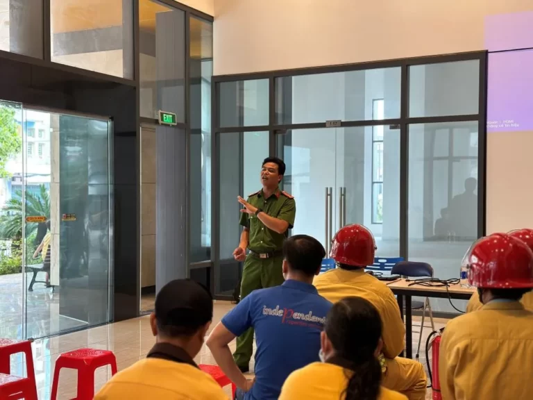 Diễn tập PCCC tại cc Asiana Capella 1