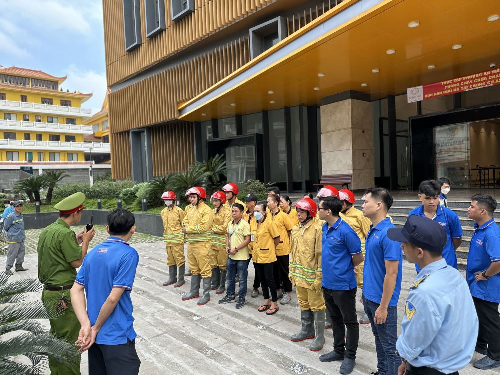 Diễn tập PCCC tại cc Asiana Capella